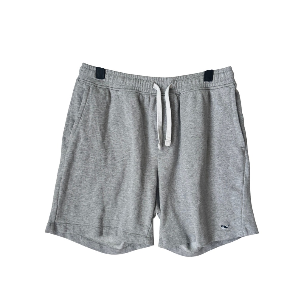 Vineyard Vines Womens Small Gray French Terry Lounge Sweat Shorts Whale Logo